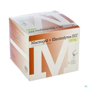 Macrogol+electrolytes Eg 13,7g Pdr Sach 40
