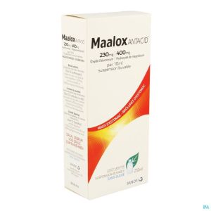 Maalox Antacid 230mg/400mg/10ml Susp Buvable 250ml