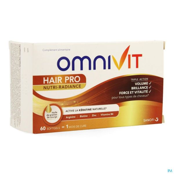 Omnivit Hair Pro Nutri Radiance Caps 60